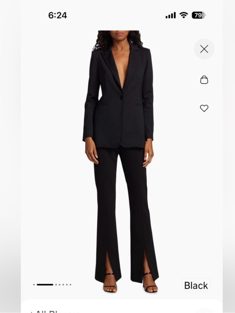 Alice + Olivia Elegant Black Flare Pants